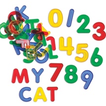 Transparent Letters and Numbers Set, 36 Pieces
