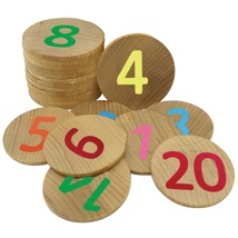 Numbers 1-20 Wooden Matching Pairs, 40 Pieces