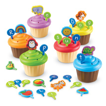ABC Party Cupcake Toppers, 64 Pieces