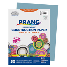 Prang Construction Paper, 9" x 12", Sky Blue, 50 Sheets 