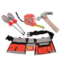Tool Belt and Real Tools, 5 Pieces