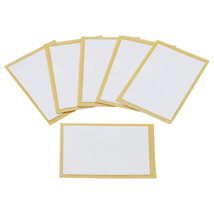 *Label Pockets with Adhesive Backing, 3" x 5", Set of 4