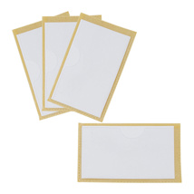 *Label Pockets with Adhesive Backing, 2" x 3", Set of 6