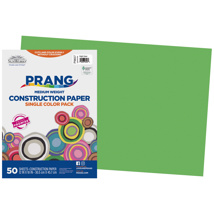 Prang Construction Paper, 12" x 18", Bright Green, 50 Sheets