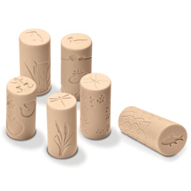 Nature Dough Rollers, Pond Life, Set of 6