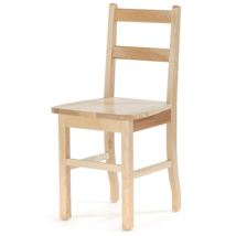 Ladderback Chair, 16" Seat Height, Maple
