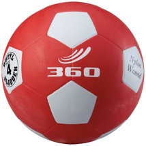 Playground Series Rubber Soccer Ball, Size 4, Red