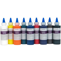 Fabric Paints, 118 ml, Assorted, Set of 9