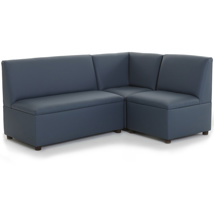 Modern Casual Furniture Set, Blue, 3 Pieces