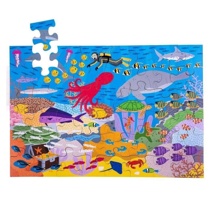 Under the Sea Wooden Floor Puzzle, 48 Pieces