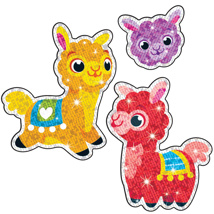 Llama Llove Sparkle Stickers, 20 Pieces