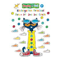 Pete the Cat Keeping it Cool In.... Bulletin Board Set, 65 Pieces