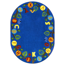 Learning Tree Rug, 7'8" x 10'9", Oval
