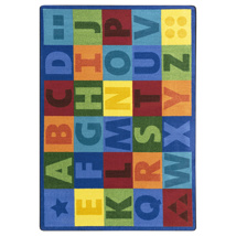 Colourful Learning Rug, 7'8" x 10'9", Rectangle