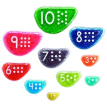 *Sensory Rainbow Pebbles, Set of 10