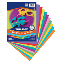 Tru-Ray Construction Paper, 9" x 12", Vibrant Assortment, 150 Sheets