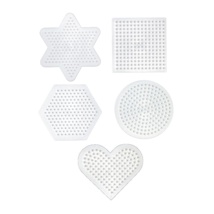 Hama Shapes Pegboards, 5 Pieces