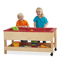 Toddler Sensory Table with Shelf, 20" High