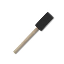 Foam Brush with Wooden Handle, 1" Wide