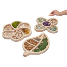 Loose Parts Organic Wooden Trays, Set of 3