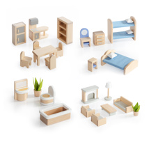 Modern Home Dollhouse Furniture, 24 Pieces