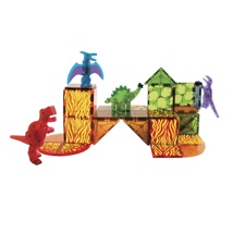 Magna-Tiles Dino World Set, 40 Pieces