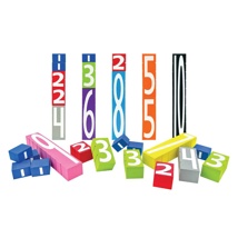 Number Stax, Stacking Foam Number Blocks, 28 Pieces
