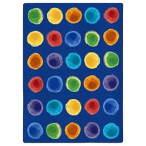 Watercolour Spots Rug, 7'8" x 10'9", Rectangle, Rainbow
