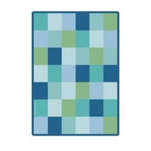 KIDSoft Block Seating Rug, 6' x 9', Rectangle, Contemporary