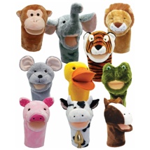 Animal Puppets, Set of 10