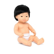 Male Baby Doll with Down Syndrome, 15'', Asian