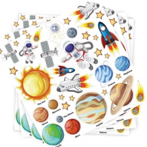 Foam Stickers, Space, 152 Pieces