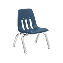 Classroom Chair, 10" Seat Height, Navy