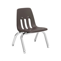 Classroom Chair, 12" Seat Height, Chocolate