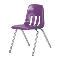 Classroom Chair, 18" Seat Height, Purple