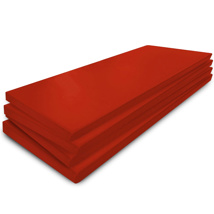 Rainbow Rest Mats, 24" x 48", Red, 2" Thick, Set of 4