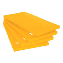 Rainbow Rest Mats, 24" x 48", Yellow, 2" Thick, Set of 4