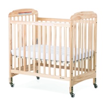 Next Gen Serenity Fixed Slatted Crib, Mobile Compact, Natural