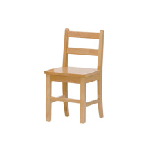 Ladderback Chair, 14" Seat Height, Maple