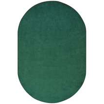 Endurance Rug, 6' x 9', Oval, Forest Green