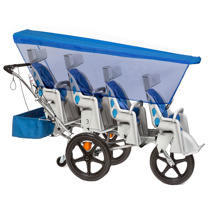 Runabout Stroller Sun Guard, 4 Seater, Blue