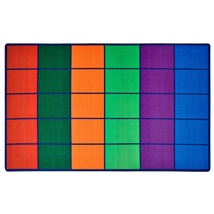 Colourful Rows Seating Rug, 8'4" x 13'4", Rectangle, 30 Seats