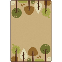KIDSoft Tranquil Trees Rug, 6' x 9', Rectangle, Tan