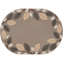 Breezy Branches Rug, 7'8" x 10'9", Oval, Natural