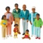 Pretend and Play Family, Black, 8 Pieces