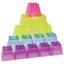 Crystal Colour Stacking Blocks, 50 Pieces
