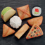 Sensory Play Stones, Foods of the World, 8 Pieces