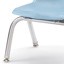 Berries Stacking Chair, Chrome Legs, 10" Seat Height, Coastal Blue