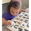 Chunky Uppercase Letter Puzzle with Chalkboard Base