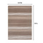 All Lined Up Rug, 5'4" x 7'8", Rectangle, Neutral